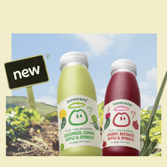 greens smoothies in a farmers field