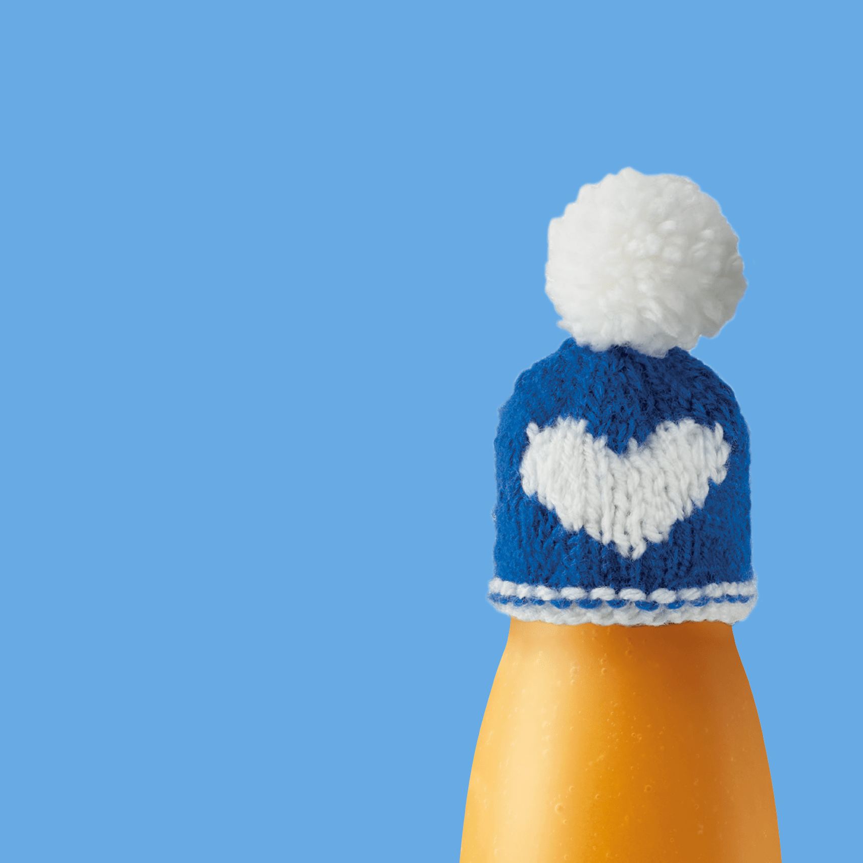 big knit heart hat