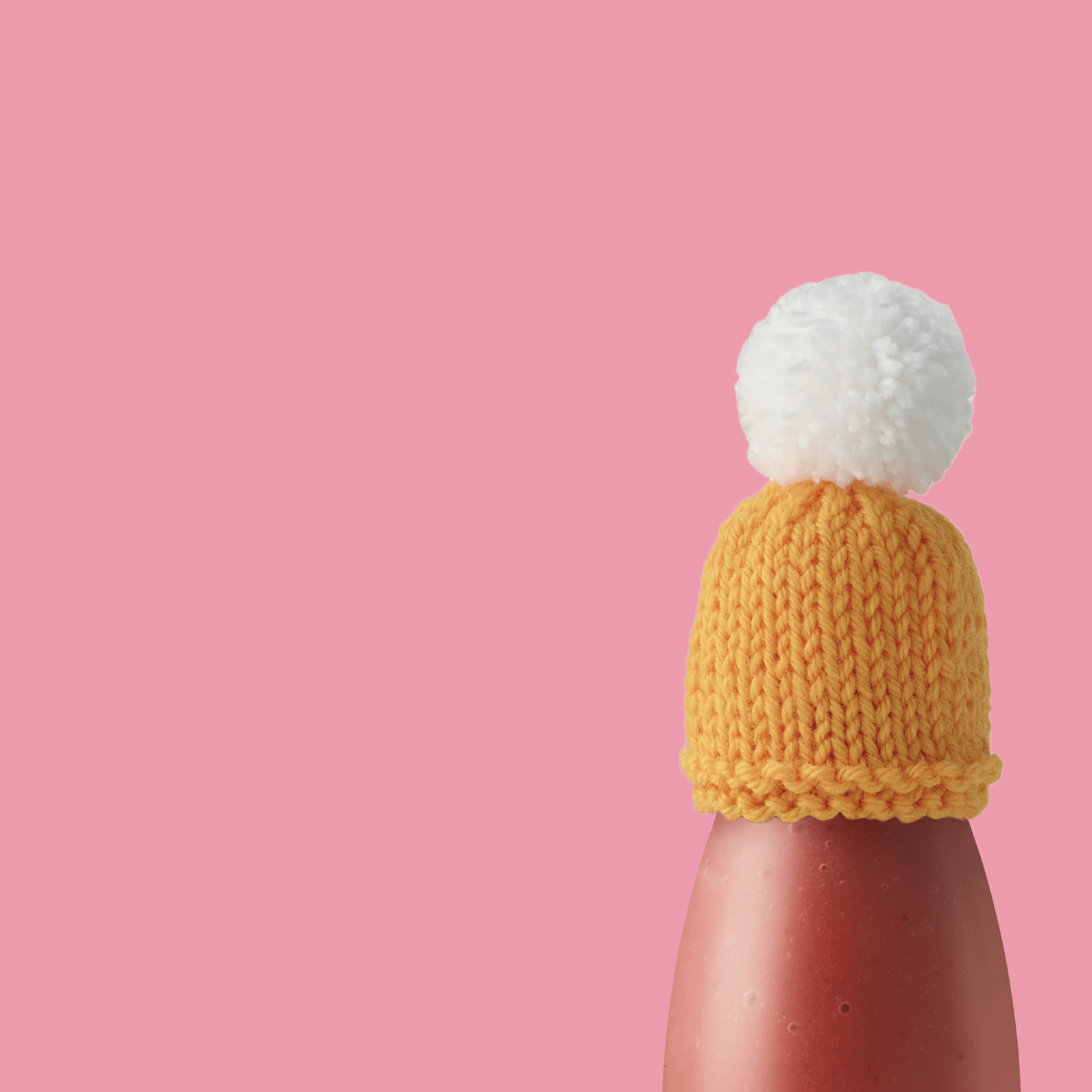 a simple bobble hat