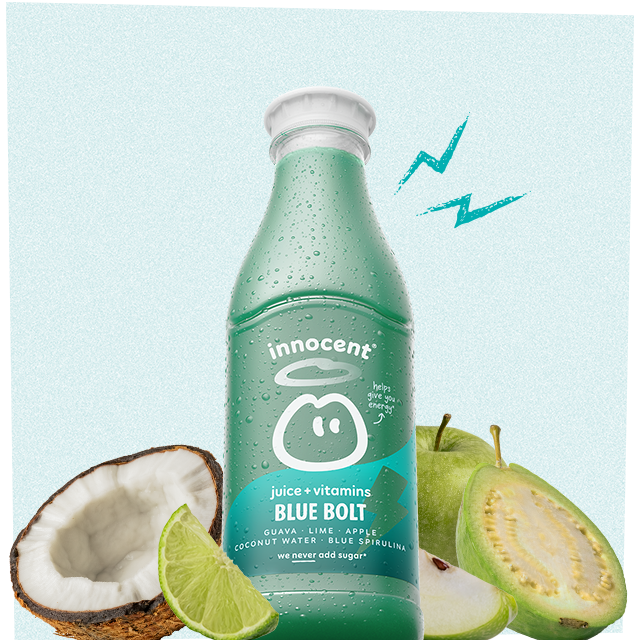 blue bolt juice + vitamins